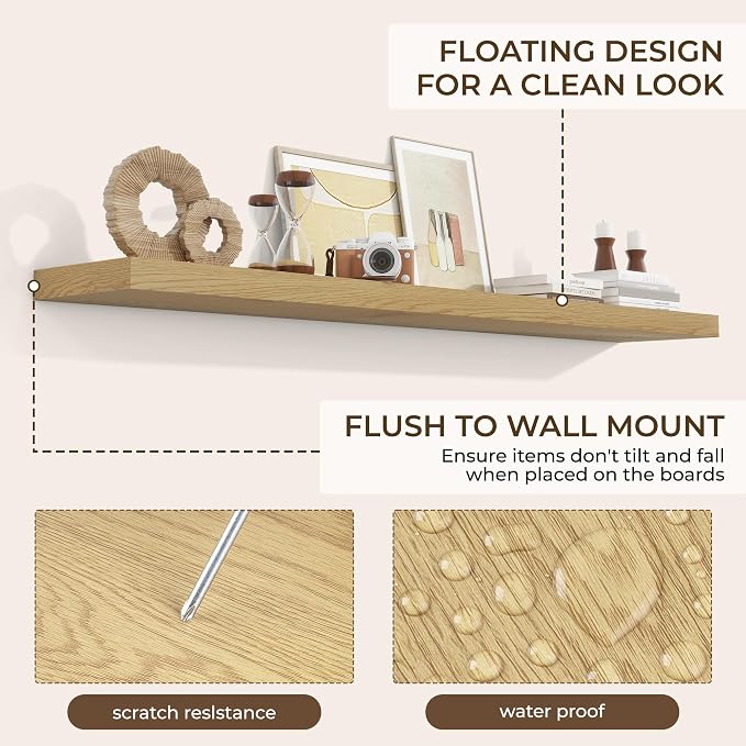 RICHFOCUS 72Inch Floating Shelves - Image 6