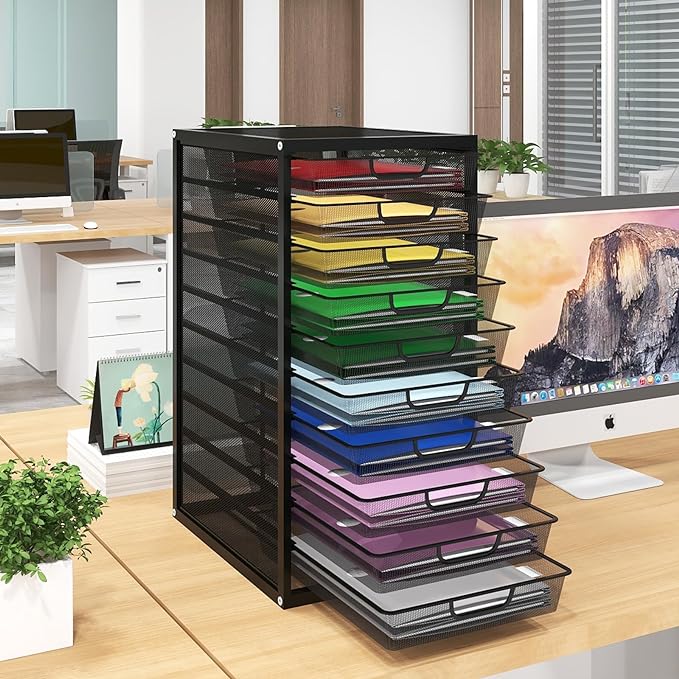 Natwind Mesh file organizer 10 drawers, Office Supplies Desktop Organizers and by Natwind