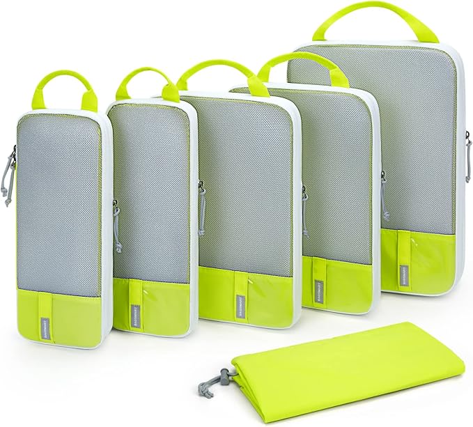 BAGSMART 6 Set /4 Set/2 Set Compression Packing Cubes by BAGSMART