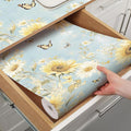 Shelf Liner for Kitchen Cabinets Non Adhesive Drawer Liner, Cabinet Liner for by Quttisay