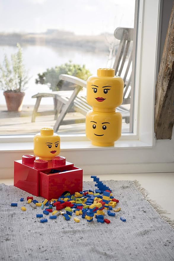 Room Copenhagen, LEGO Storage Heads Stackable Storage Container - Image 2