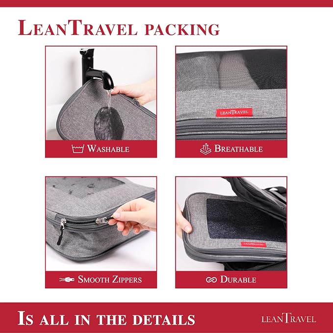 LeanTravel Compression Packing Cubes - Image 9