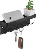 MyGift Wall Mounted Black Metal Key Rack by MyGiftHome