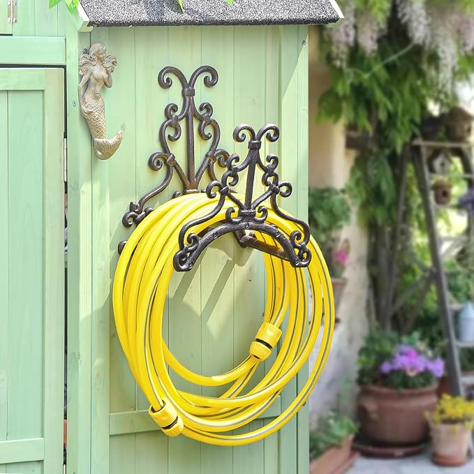 Sungmor Heavy Duty Cast Iron Garden Hose Holder - Image 3