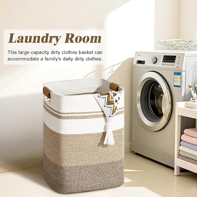Laundry Hamper, 95L Tall Laundry Basket - Image 4