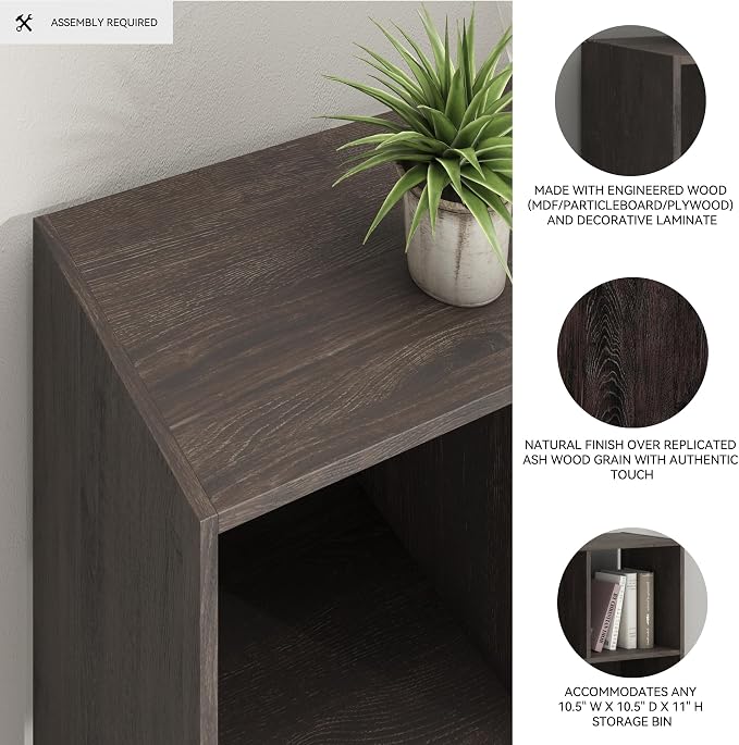 Signature Design by Ashley Piperton 8 Cube Storage Organizer or Bookcase - Image 4