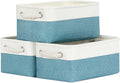 Bidtakay Small Storage Baskets for Shelves 3 Pack Fabric Storage Bins for by BidtakayBaskets