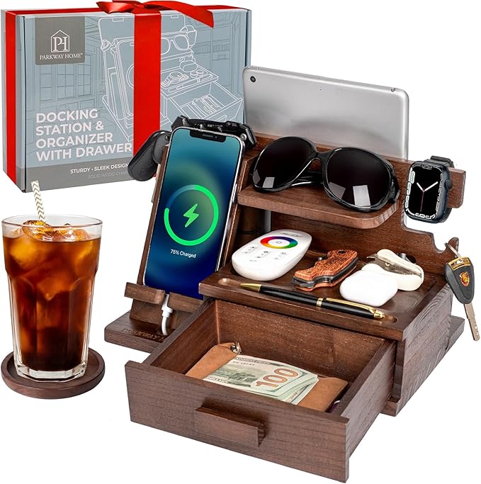 Wood Phone Docking Station by ParkwayHome