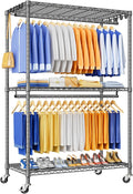 P8 Heavy Duty Clothes Rack（With Extended Width Design） Rolling Clothing Racks by UlifHome