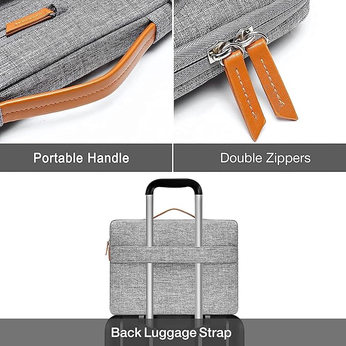 MOSISO 360 Protective Laptop Case 14 inch, 14 inch Laptop Sleeve Compatible - Image 3