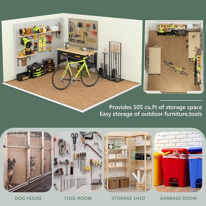 10x12 FT Metal Storage Shed - Image 5