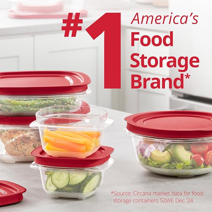 Rubbermaid EasyStore Containers, 38-Piece Set, Food Storage Containers - Image 5