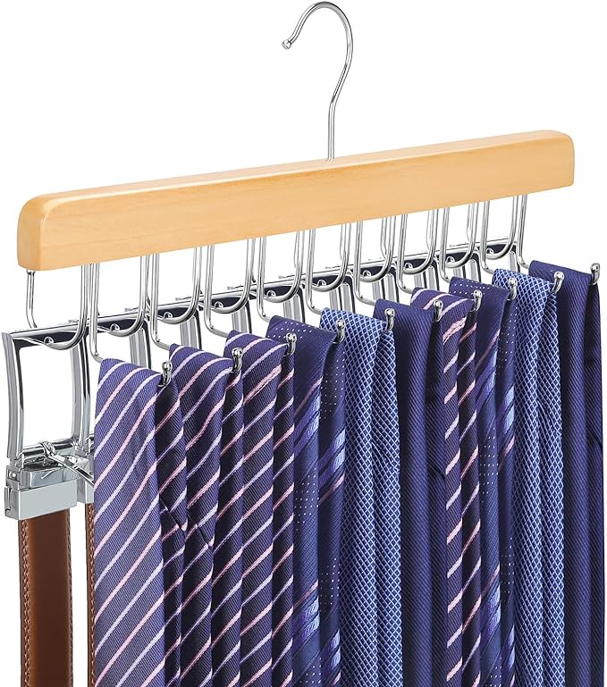 TOPIA HANGER 2 in 1 Belt Tie Hanger by TOPIAHANGER