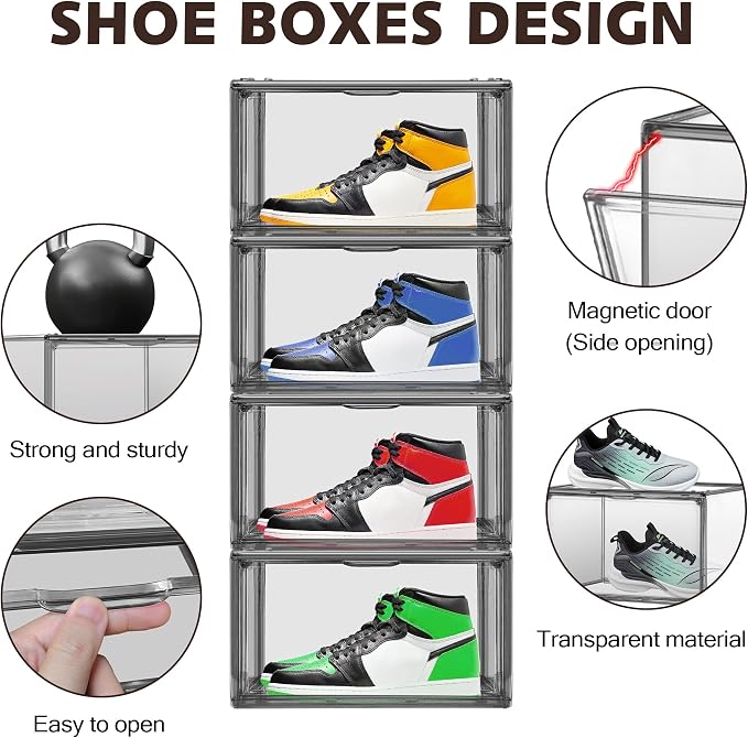1 Pack Shoe Organizers Storage Boxes - Image 4