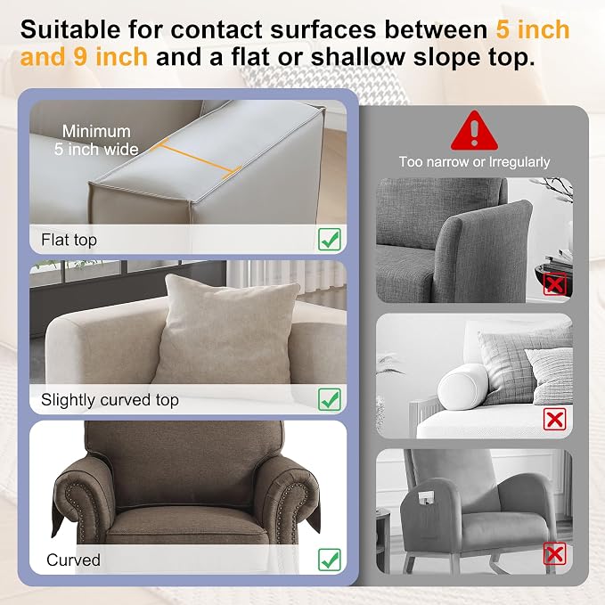 KindGa Couch Cup Holder Tray，Super Large Silicone Sofa Armrest Tray - Image 6