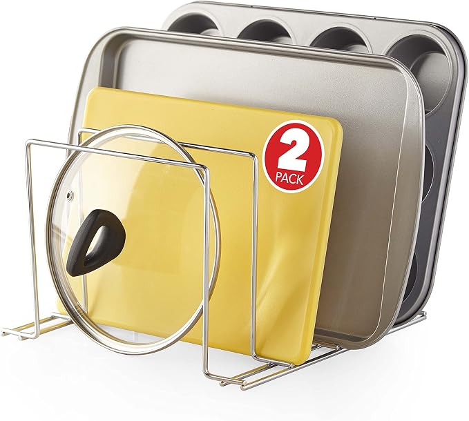 Stock Your Home Chrome Steel Baking Pan Organizer Rack by StockYourHome
