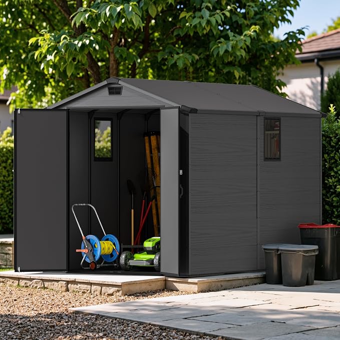 Devoko 6x10 FT Plastic Outdoor Storage Shed - Image 2
