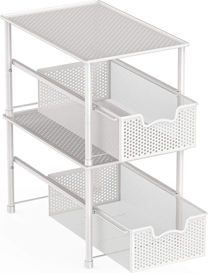 Simple Houseware Stackable Under Sink Cabinet Sliding Basket Organizer Drawer - Image 4