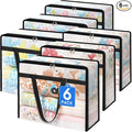 6 Pack Clear Storage Bags for Comforter, Clothes & Bedding, Plastic Blanket by Unknown