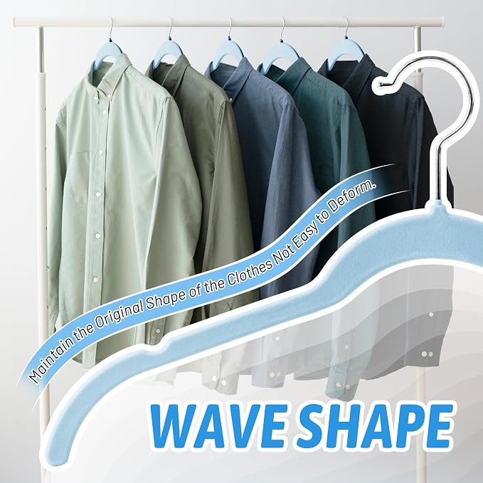 30 Pack Velvet Hangers – Premium Non-Slip Slim Clothes Hangers - Image 5