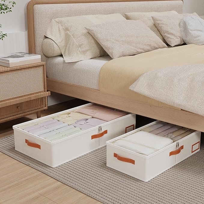 Yawinhe Under Bed Storage Containers, 2 Pack, Bin - Image 3