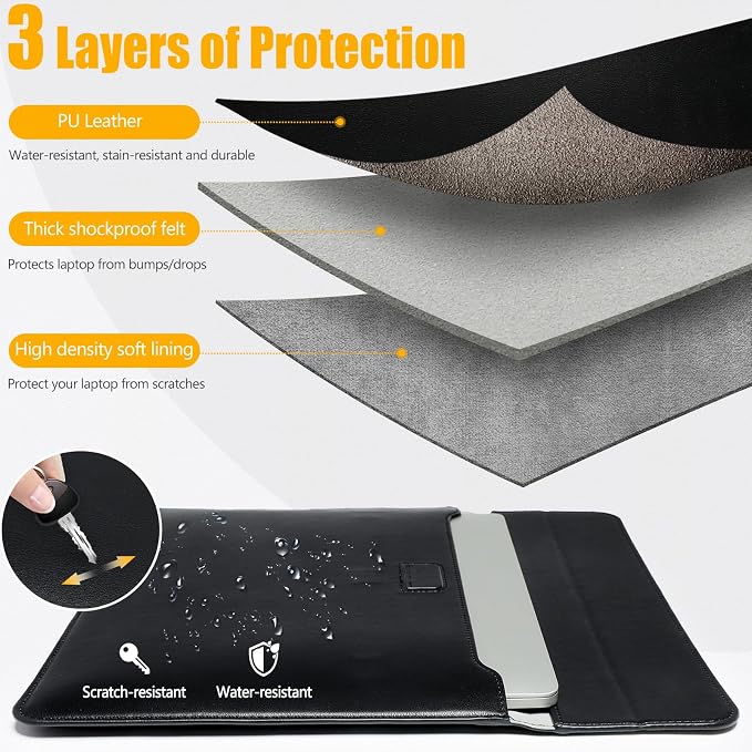 HYZUO 15 Inch Laptop Sleeve Case - Image 3