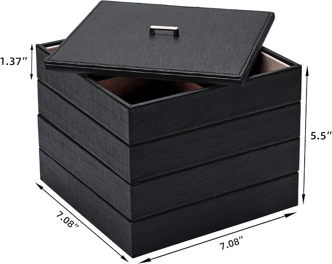 BEWISHOME Jewelry Organizer Tray Stackable Earring Storage Trays - Image 7