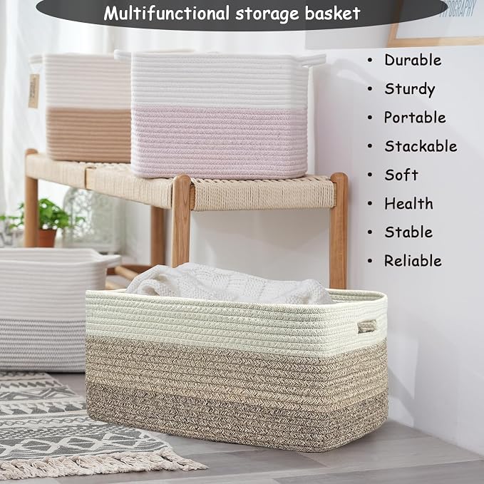 COMFY-HOMI 2 pcs Large Storage Baskets - Image 5