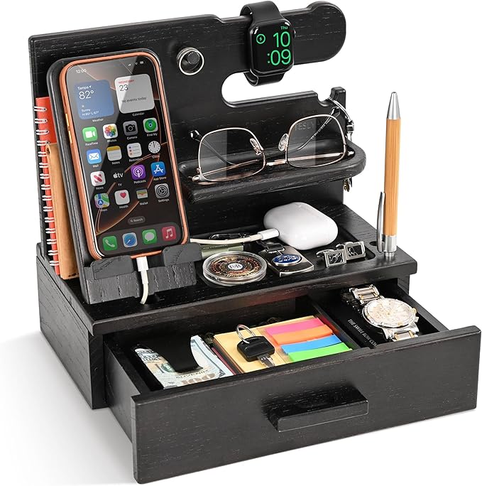 TESLYAR Wood Phone Docking Station by TESLYAR