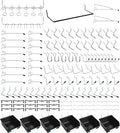 Pegboard Hooks, with Bins, Peg Locks, by FRIMOONY