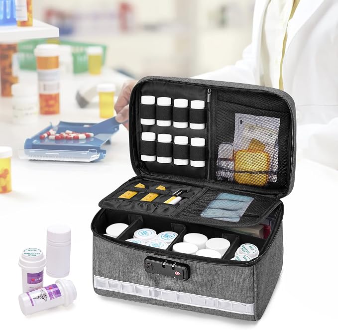 Damero Locking Pill Bottle Organizer - Image 8