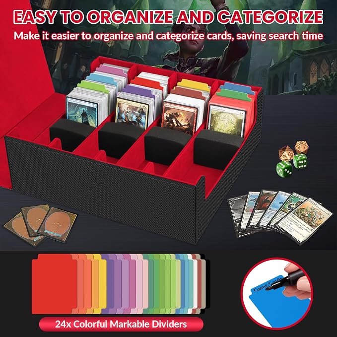 AOBOPLE Trading Card Storage Box, 3200+ Card Box Storage - Image 4