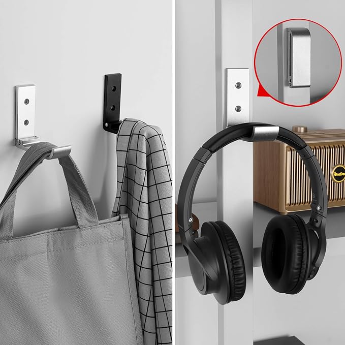 Geekria Foldable Wall Mount Headphones Holder, Headset Wall Hanger, Aluminum - Image 6