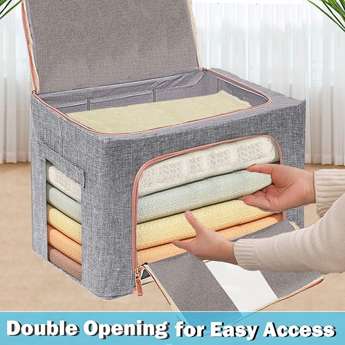 Large Capacity Clothes Storage Bags, Stackable Storage Organizer - Image 6