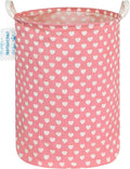 LANGYASHAN Laundry Basket Canvas Fabric Collapsible Organizer Basket by LANGYASHAN