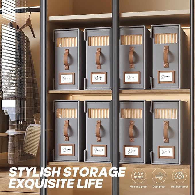 6 Pack Bed Sheet Organizers And Storage - Image 4
