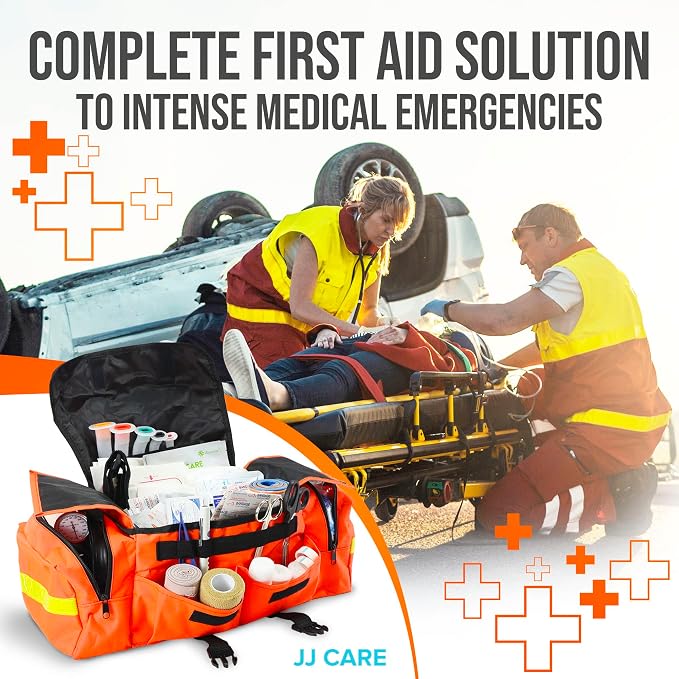 JJ CARE Trauma kit 250PCS First Responder Kit, EMT Bag - Image 2