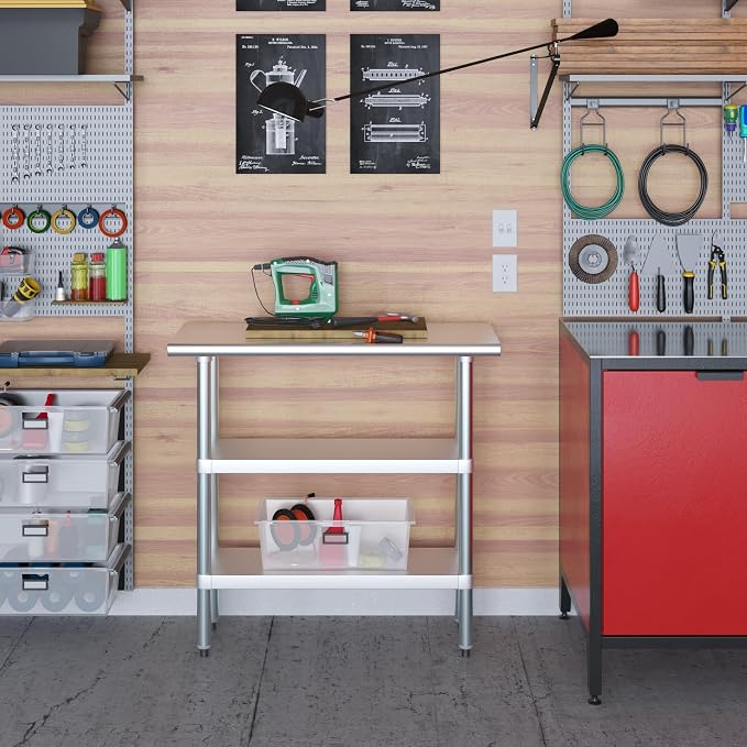 AmGood Stainless Steel Work Table - Image 7