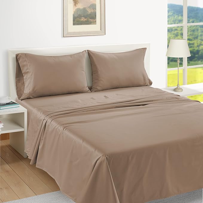 LANE LINEN Pillow Case Covers King Set of 2 100% Egyptian Cotton Sateen Soft - Image 4