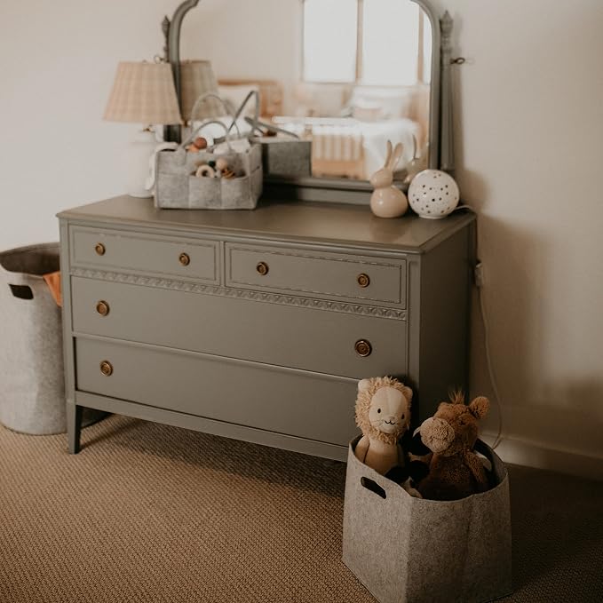 Parker Baby Felt Foldable Storage Cube Bin - Image 9