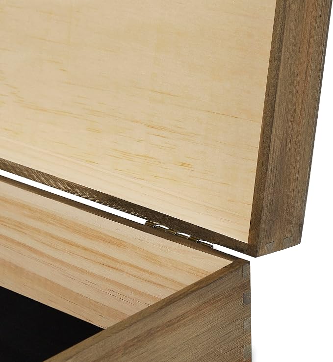 makerflo XL Dark Walnut Wood Memory Box - Image 4