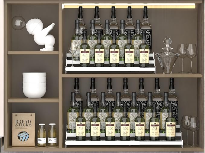 Spice Rack Organizer for Cabinet, 3 Tier Expandable shelf, Pantry and more - Image 3