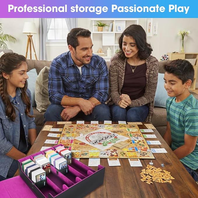 3000+Trading Card Storage Box, PU Leather Organizer Case - Image 5