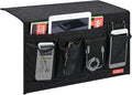 Linen 6 Pockets Bedside Caddy, Bedside Storage Organizer by ZAFIT