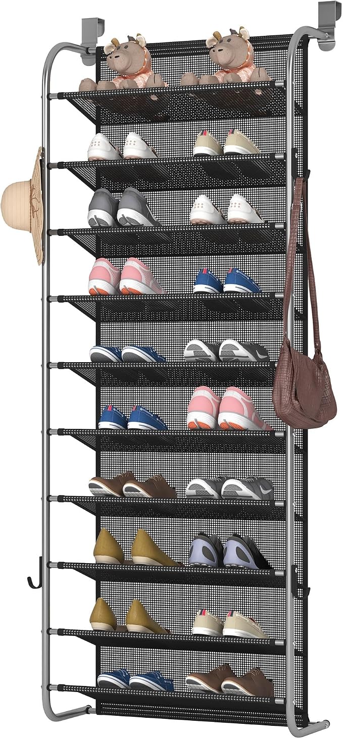 10 Tier Shoe rack Hanging Shoe Storage the door shoe rack by MUOU