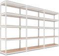 HOMEDANT 5 Tier Storage Shelves Adjustable Laminated Boltless Garage Metal by TheBestOrganizingSolution