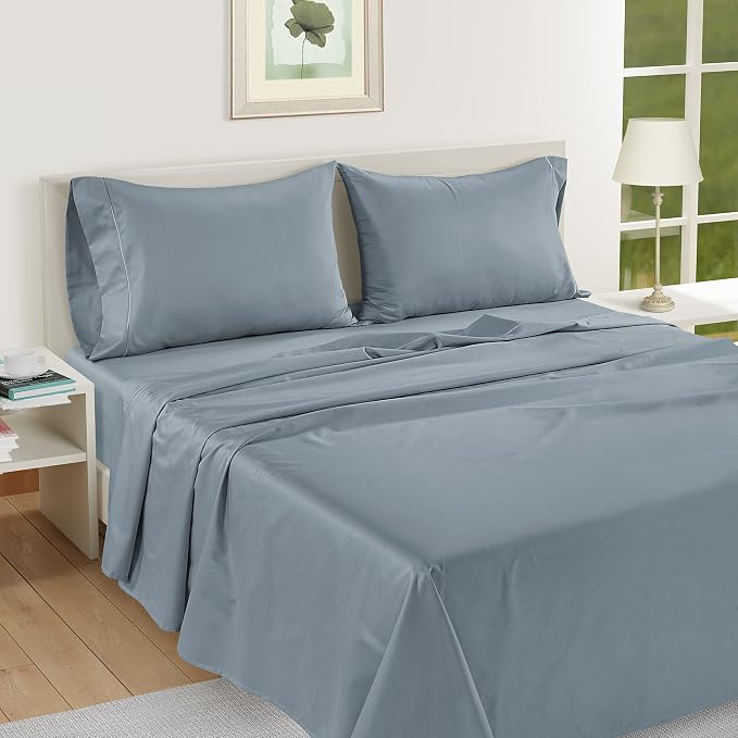 LANE LINEN Pillow Case Covers King Set of 2 100% Egyptian Cotton Sateen Soft - Image 4
