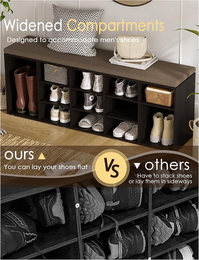 DINZI LVJ Shoe Storage Bench - Image 5