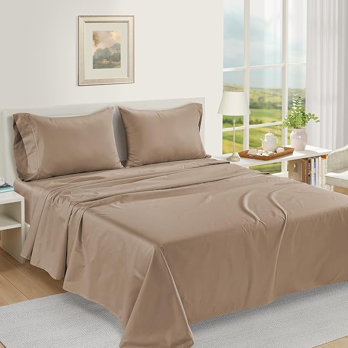 LANE LINEN Pillows Standard Size Set of 2, Soft 100% Egyptian Cotton Sateen - Image 4