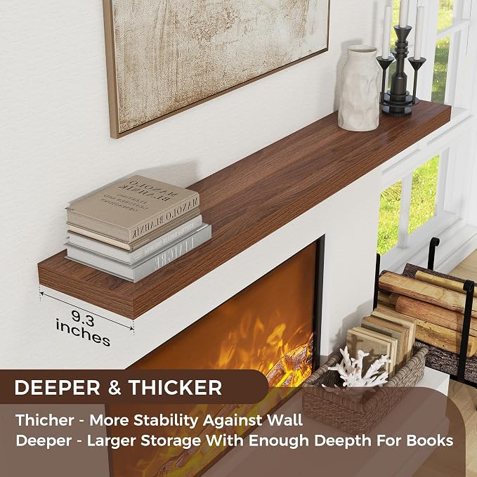 Floating Shelves for Wall, Engineered Wood Wall Shelves - Image 4
